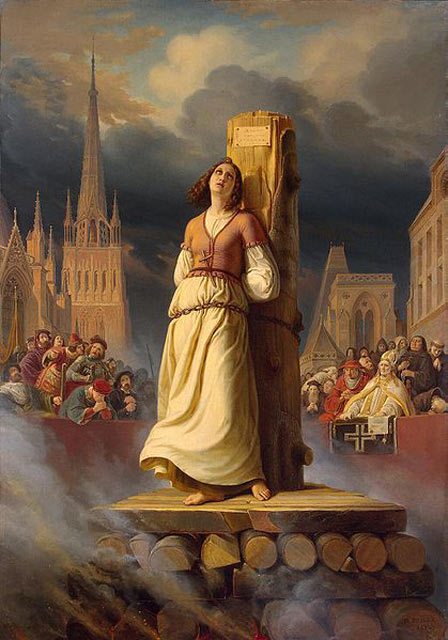 Jeanne d'Arc sur le bûcher