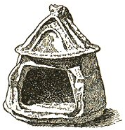 Urne-cabane de l'époque Romaine