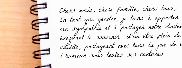 Rédaction d&#039;un texte d&#039;adieu